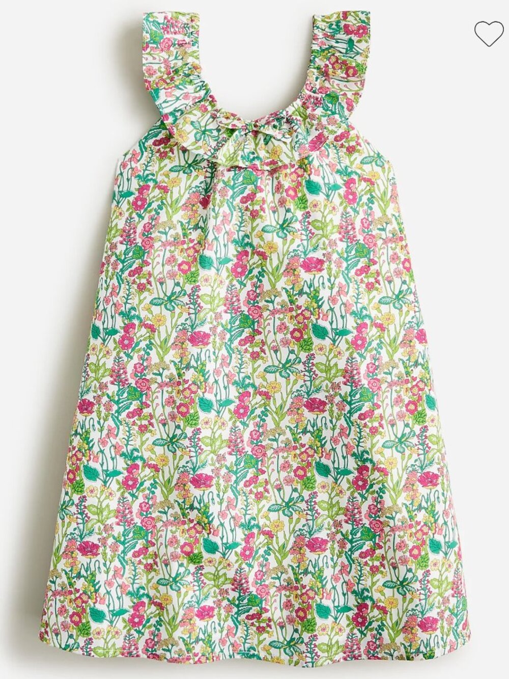 NWT J.Crew Girls' Ruffle-Collar Dress in Liberty® Floral Fabric